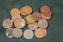 US Coins - 24 Wheat Cents, 1905 Cent, 1935 Silver Cert, Incomplete Strike, Currency, More  (136)