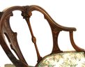 Fine Antique Inlaid Mahogany Edwardian Bentwood, Upholstered Seat Arm Chair   (136)