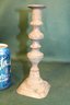 3 Metal Candle Holders & Plastic Candle   (188)