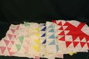 21 Vintage 'Bear Claw'  Hand Sewn Squares For Quilting, 12'x 12' Each  (20)