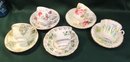 8 Antique Cups & Saucers -  5 Bone China, England, 1 Occupied Japan, 2 Others  (3)