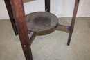 Antique  Quaint - L&JG Stickley, Leather Top Oak Parlor Table ,30'x 36'H  (55)