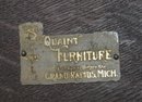 Antique  Quaint - L&JG Stickley, Leather Top Oak Parlor Table ,30'x 36'H  (55)