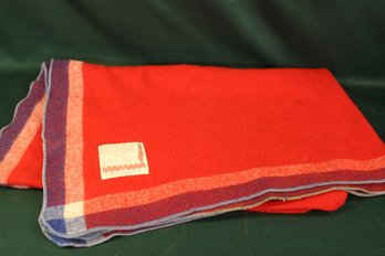 Wool/Acrylic Blanket, Fairbault Woolen Mill Co., Wool From Navajo Tribe, 47x56', Some Staining   (101)