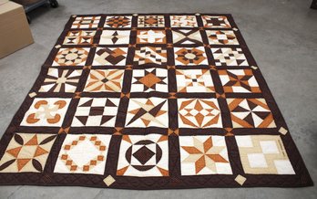 Hand Quilted, Signed ONeil-Harrington, 71x84' Quilt   (103)