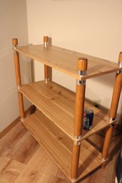 Mixed Wood 3 Shelf Stand,36'x 14'x 33'h  (105)