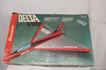 Vintage Delta X1200 Balsa Wood Airplane Model Kit By Graupner  (105)