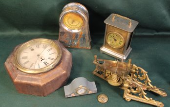 Assorted Antique Clocks  And Clock Parts  (108)