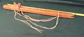 American Indian Flageolet Or Cijo Tauka, Lakota, Sioux Nation Wood Flute,  24'(108)