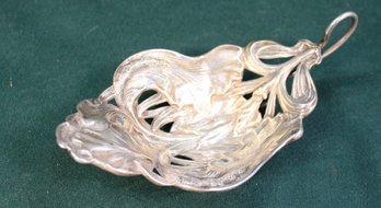 Sterling Art Nouveau Handled And Footed Candy Dish, Jaccard Co.1889, 7'x 4'x 2'H,  2.61ozt   (109)