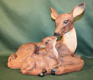 Vintage Garden Statuary Deer & Fawn, Resin, 17'x 14'h  (10)