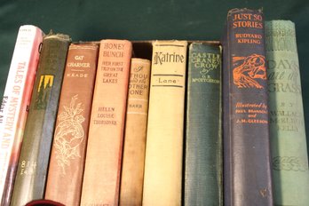 Misc. Lot Of 9 Old Books Including Rudyard Kipling's 'Just So Stories'  & More (113)