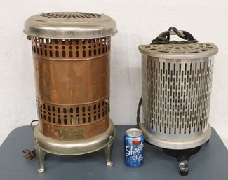 2 Antique Electric Heaters - Wesix, 15'H & Rome, 19'H  (117)