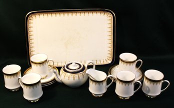 Antique Wedgewood 15x10' Platter & Teapot - Paragon China, Eng. 6 Cups & Saucers, Pitcher   (119)