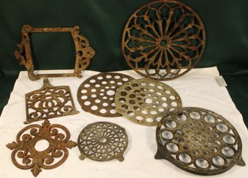 Assorted Antique Iron Trivets & Stove Parts  (122)