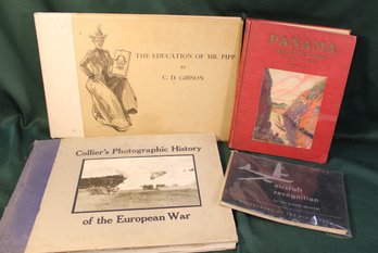 1899 Book By CD Gibson 1915 Photos Of European War, 1913 Panama & Canal Pics, Aircraft Recognition   (123)