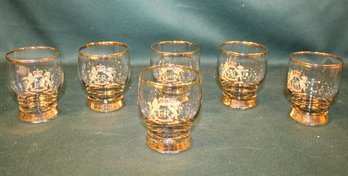 Set Of 6 1953 Coronation Glasses (never Used) In Box  (126)