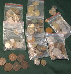 Misc Lot Of Foreign Coins & Repro Old Coins  (134)