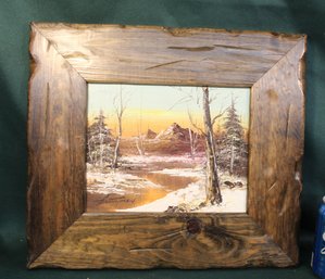 Framed Oil On Canvas, Signed, 16x15'  (134)