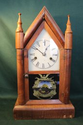 Antique Gilbert Shelf Clock, 11'x 1.5'x 19'H  (13)