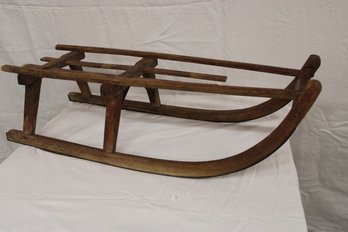 Antique Wooden Sled, 37' Long  (14)