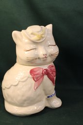 Puss 'n Boots USA Cookie Jar, 10'H With Hair Line In Base As Shown  (151)