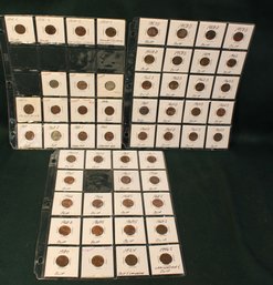 1924-1970 - 51 Clipped Cents, 2 Dimes, 1 Nickel  (157)