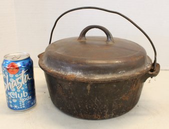 Cast Iron Griswold Dutch Oven Pan #8 W/ #8 Unmarked Lid  (158)