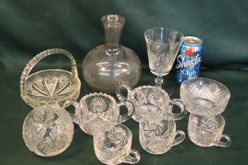 Cut & Pressed Glass Lot  (166)