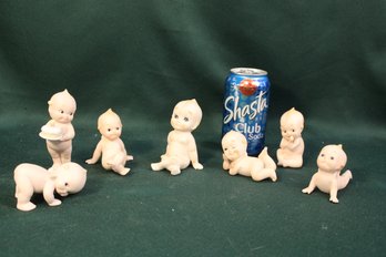 7 Cupid Baby Figurines, Japan (One Damaged Toe)  (173)