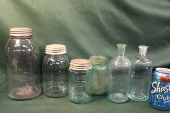 Atlas, Mason, Ball Canning Jars & Ammonia & Clear Jars    (176)