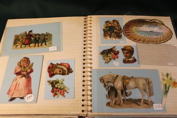 Early Scrapbook, 20 Pages Cut Out Postcards And More  (17)