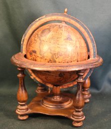 Old World Globe, Italian Globe In Wood Stand, 10'x 11' (17)