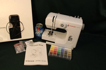 Singer M1000 Electric Portable Sewing Machine W/instruction Book, Thread, Bobbins, Needles, More  (181)