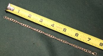 .19ozt,  Marked 14k Italy Bracelet, 8' Long  (181)