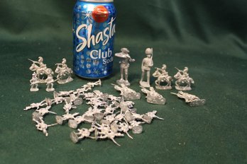 Group Of Pewter(?) Toy Soldiers  (182)