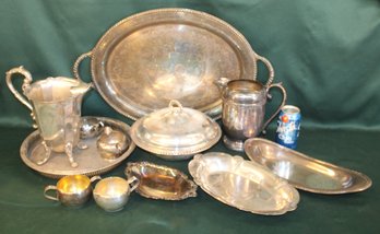 Antique Assorted Silverplate Items - (188)