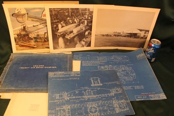6 Lockheed Aeronautical  Photos & Railroad Blueprints (189)