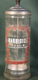 Antique Barbicide Disinfectant Comb Holder, 11'H  (18)