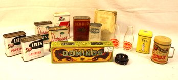 Advertising Spice Tins, Baby Bank, Dominos, Sealtest Bottle, More  (21)