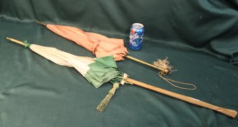 2 Antique Umbrellas - One Has Damage As Shown  (231)