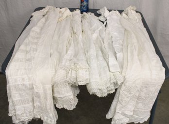 Antique Textiles: 6 Christening Gowns - Some As Is  (244)