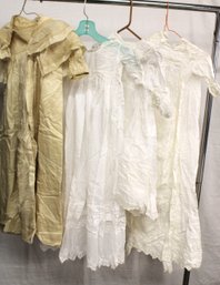 Antique Clothing: 4 Fancy Christening Gowns   (245)