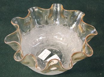 'Pomona' New England Glass Co. 1885-1886 1st Grind Finger Bowl, 5'D  (250)