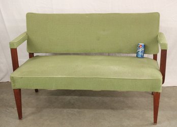 Mid Century Modern Upholstered Settee, 50x20x29'H   (254)