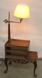 Mahogany Carved Chippendale Ball & Claw Foot Lamp Table, Ca. 1930, 24'x 12'x 52'H  (268)