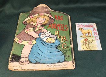 'Rag Animals ABC ' By Margaret Hays 1913 & 'Little Animals ABC' By Charles Graham Cloth Book   (269)