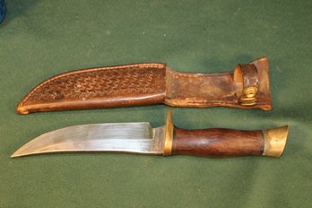 Browning Model 5518 Hunting Knife With Leather Sheath, 10' Long  (26)