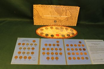 Canadian Millennium Quarter Set In Box, Canadian 1920-1960 Small Cent Book With Coins  (272)