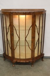 Art Deco Single Door China Cabinet, Locking W/key, 38'x 13'x 47'H (272)